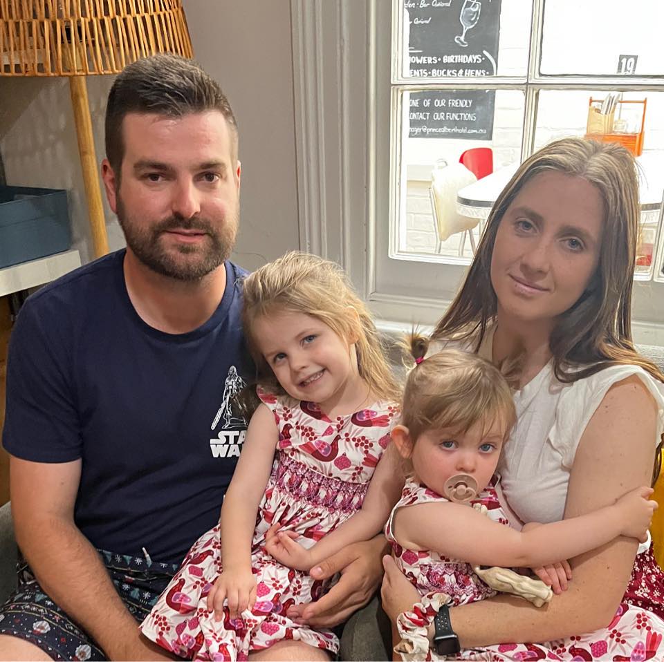 Travis McDermott, Founder of FamilySentry, with his family